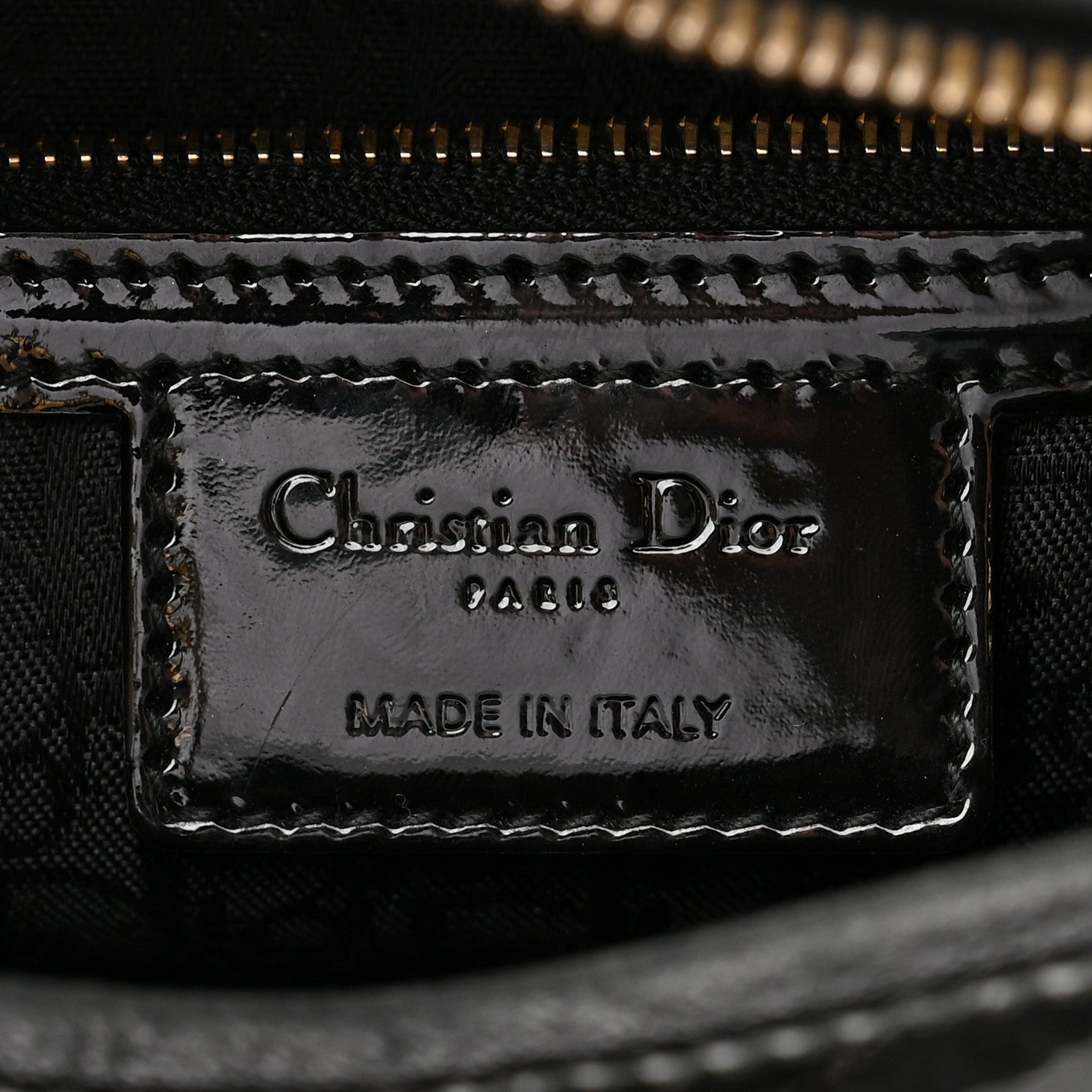 Christian Dior Patent Cannage Large Lady Dior Black 6 of 11