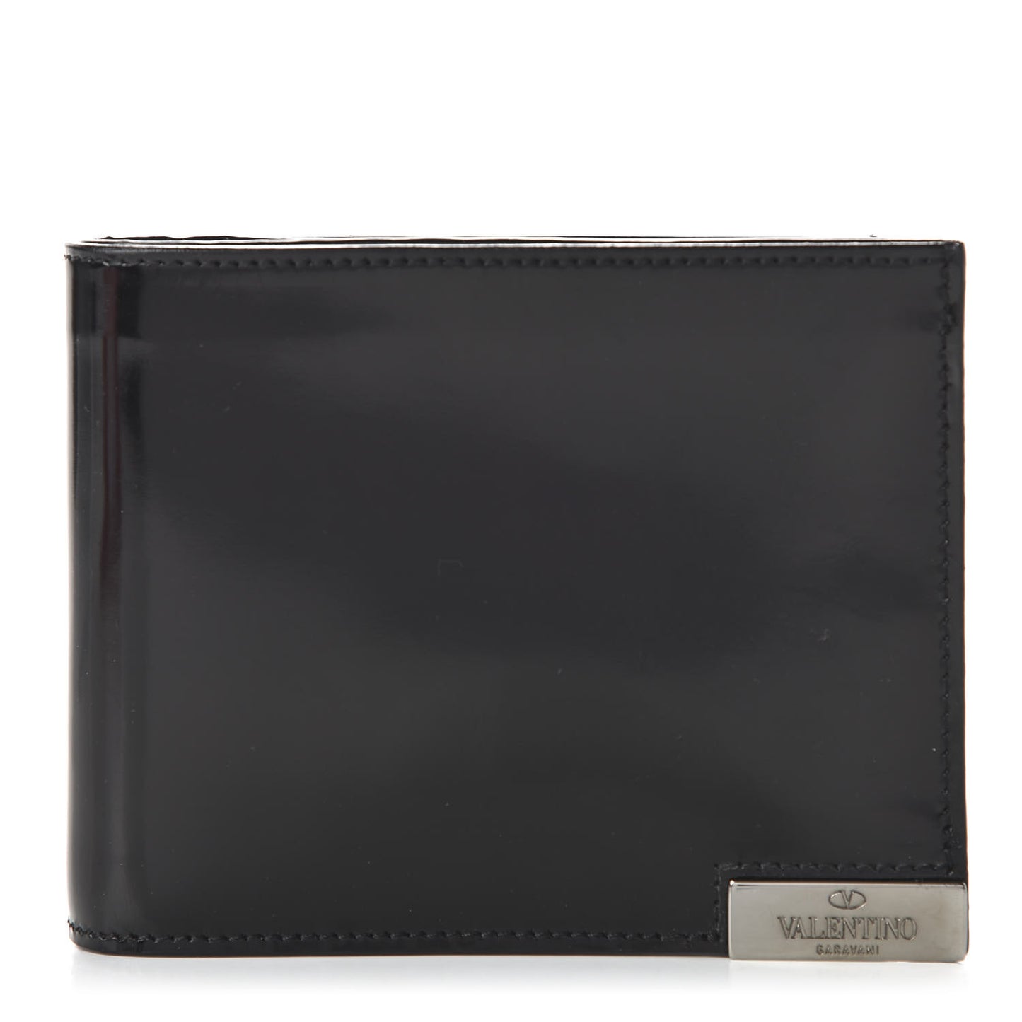 Smooth Calfskin Bi-Fold Wallet Black