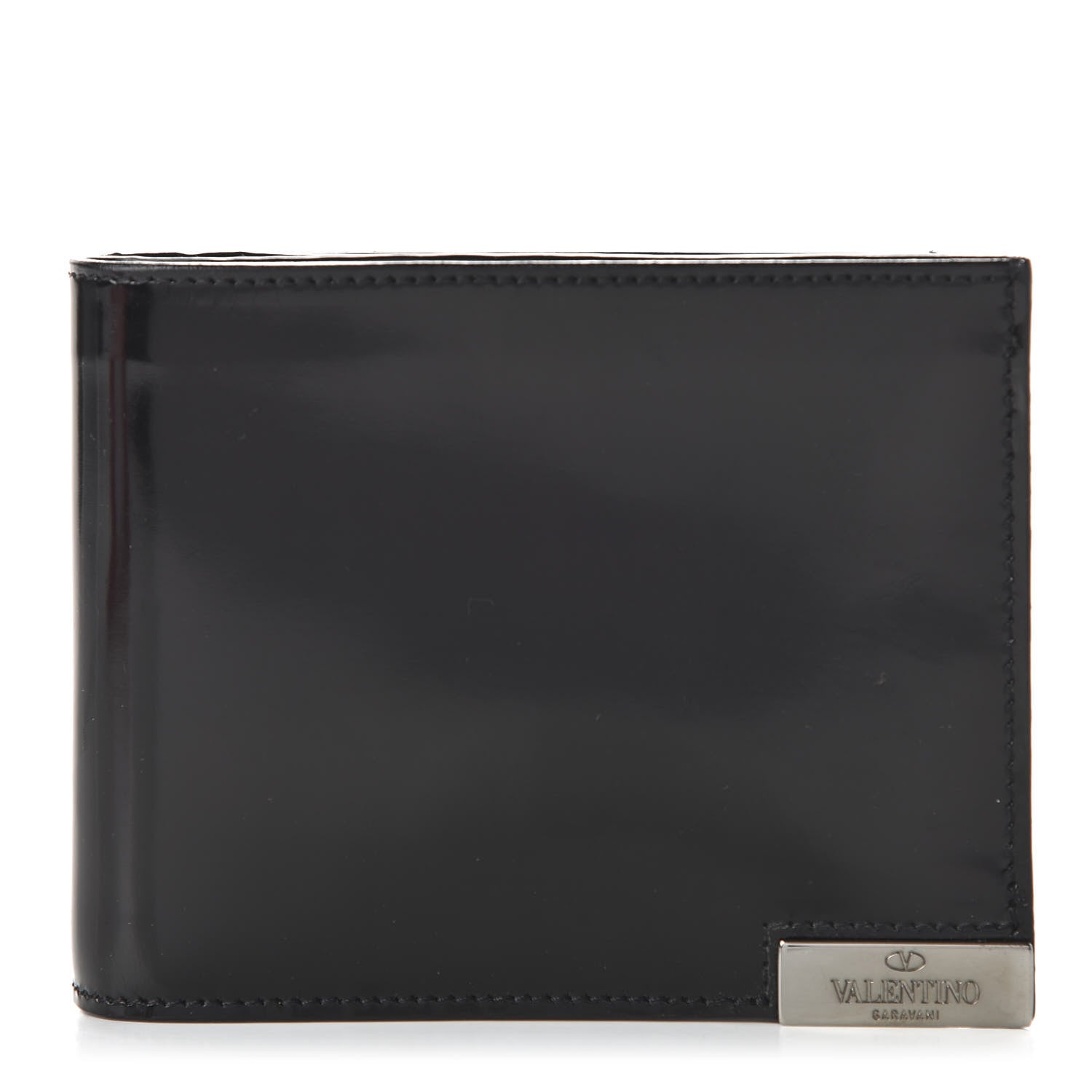 Valentino Garavani Smooth Calfskin Bi-Fold Wallet Black 2 of 20