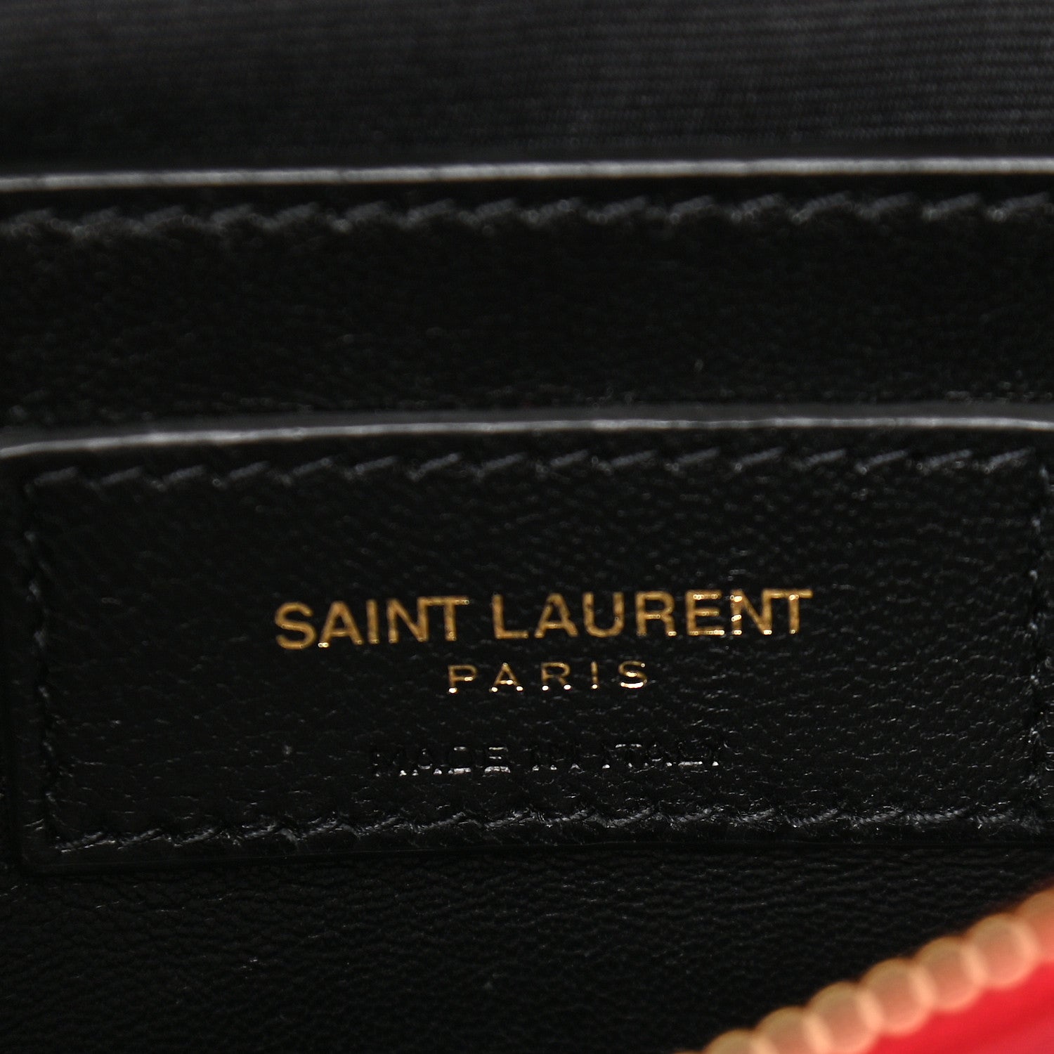 Saint Laurent Sheepskin Matelasse Chevron Monogram Medium College Bag Lipstick Red 7 of 9