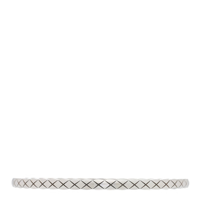 Chanel 18K White Gold Mini Coco Crush Bangle Bracelet L 2 of 3