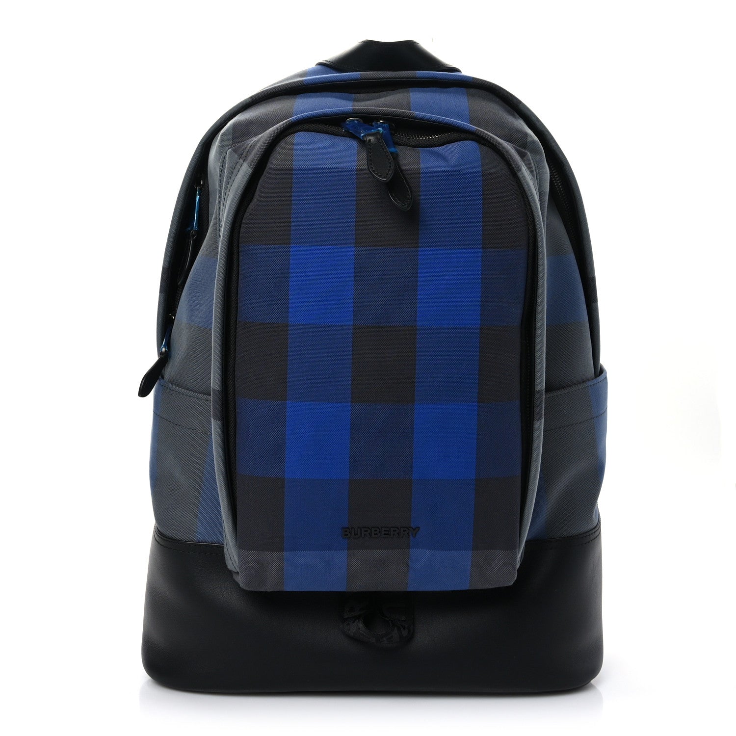 Burberry Canvas Check Backpack Oceanic Blue 1 of 8