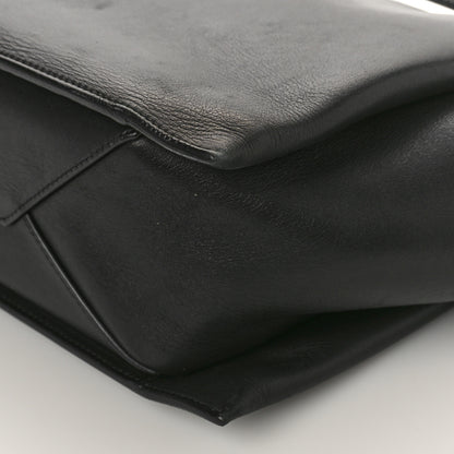 Celine Supple Natural Calfskin Medium Tri-Fold Bag Black 8 of 16