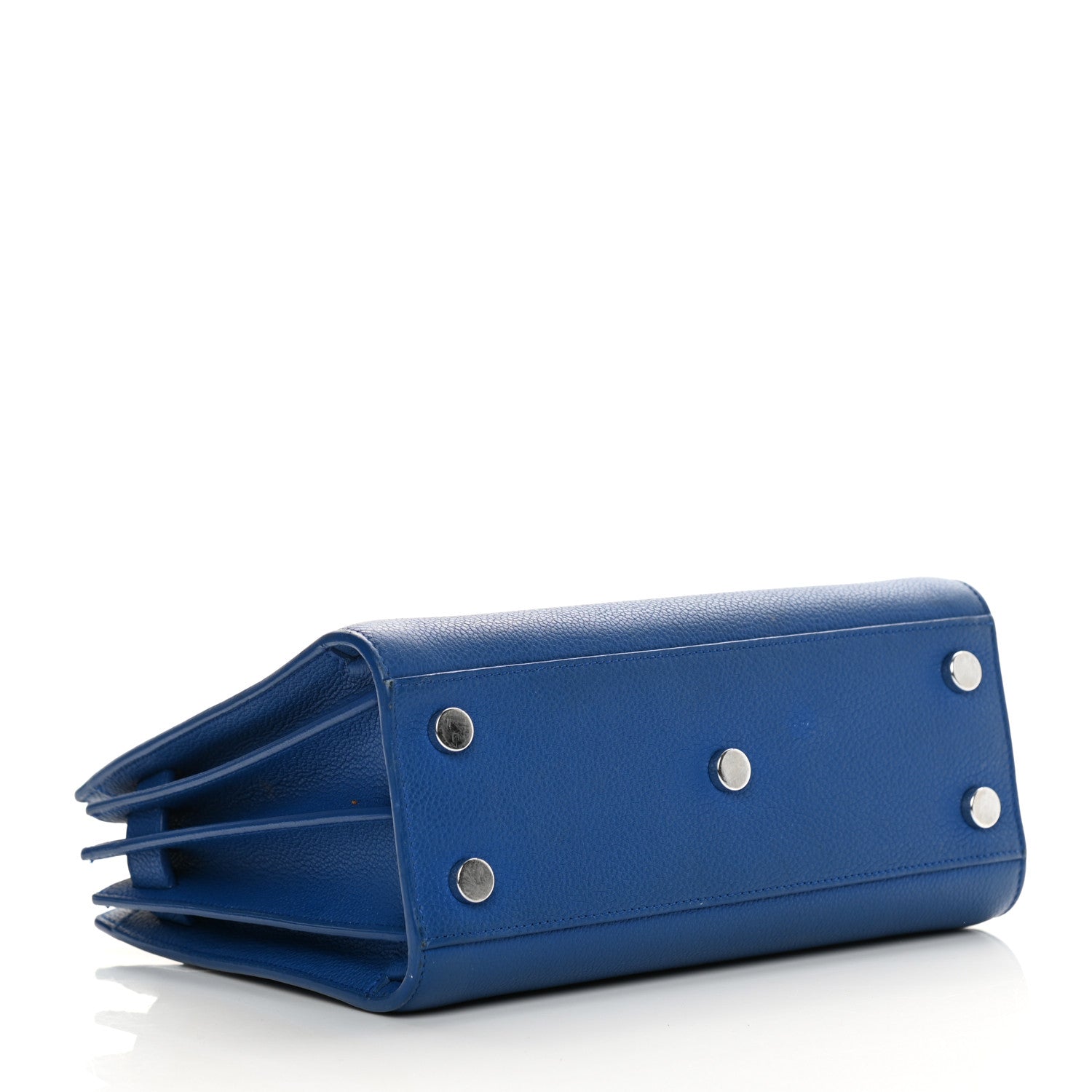 Saint Laurent Grained Calfskin Nano Sac De Jour Royal Blue 4 of 21
