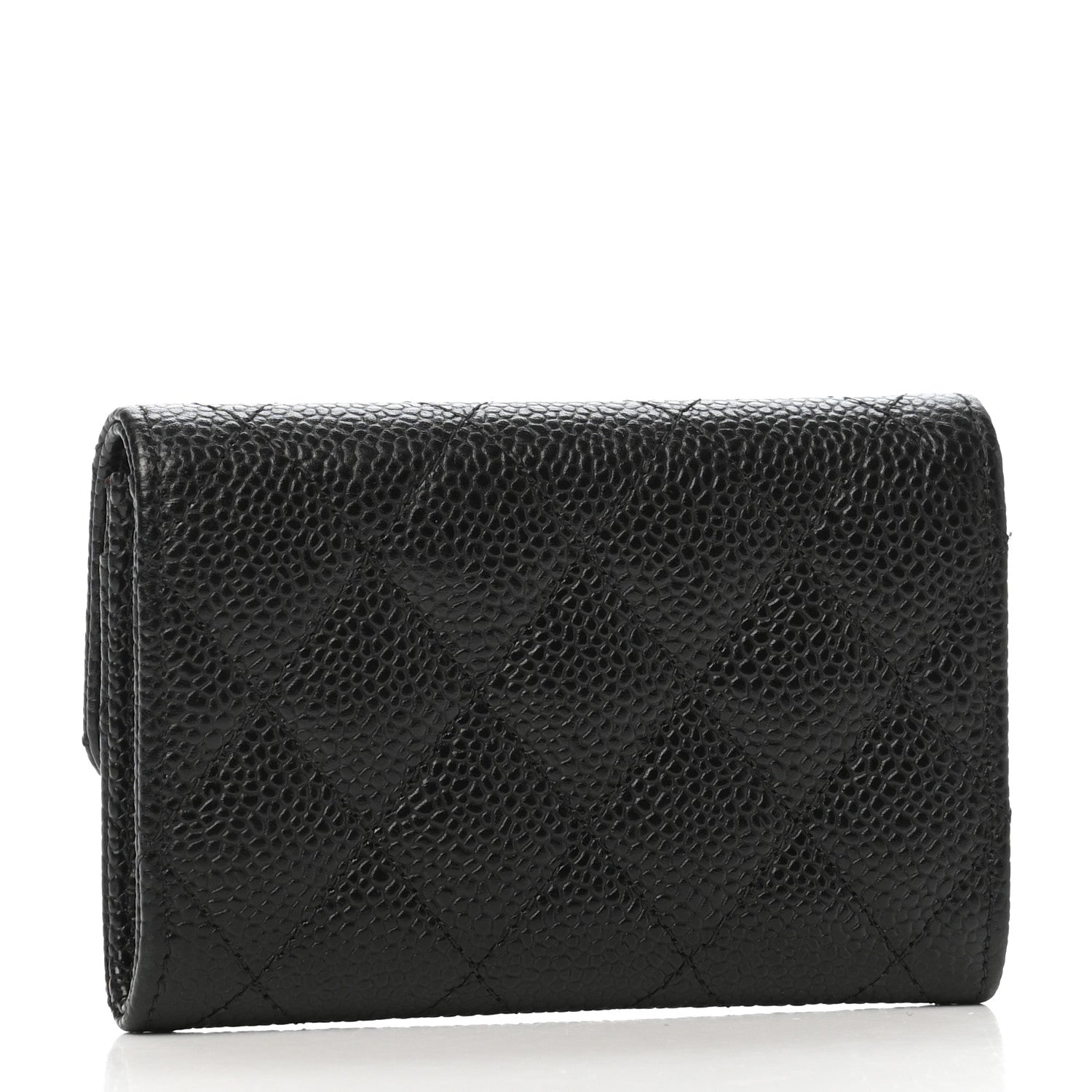 Chanel Caviar Quilted Flap Card Holder Black 3 of 9