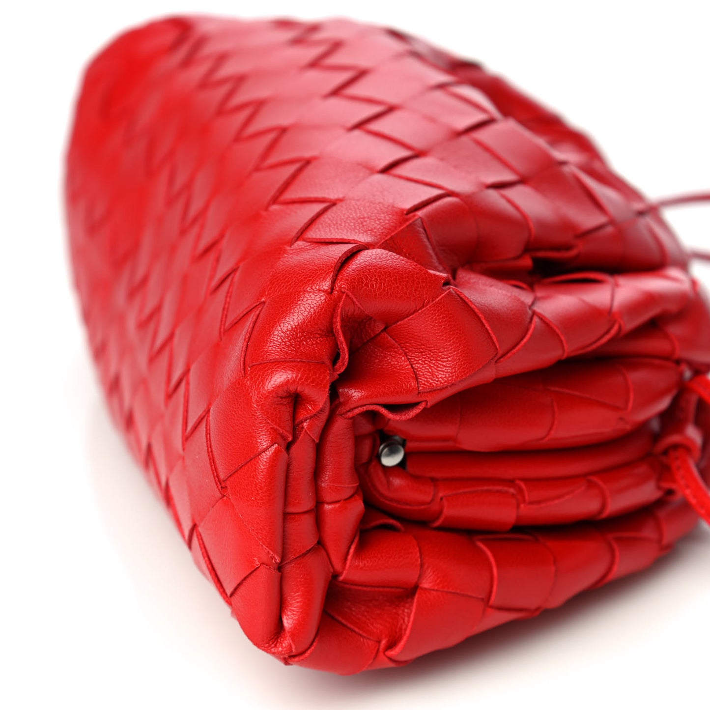 Nappa Intrecciato The Mini Pouch Bright Red