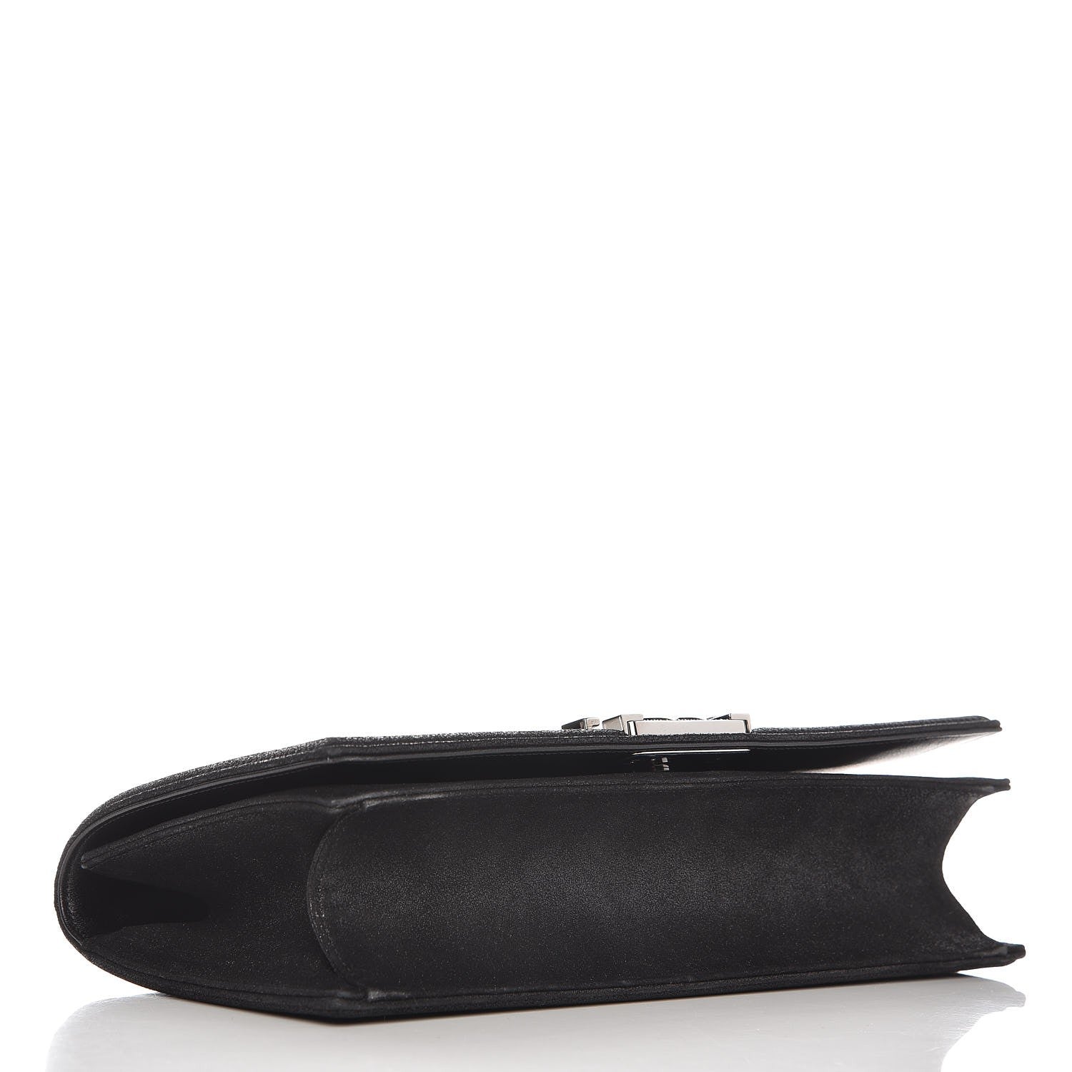 Chanel Calfskin Python Boy Flap Clutch Black 4 of 8