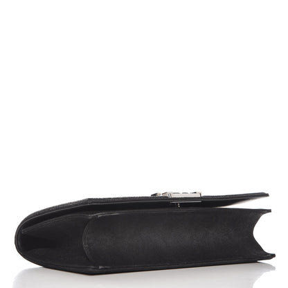 Chanel Calfskin Python Boy Flap Clutch Black 4 of 8