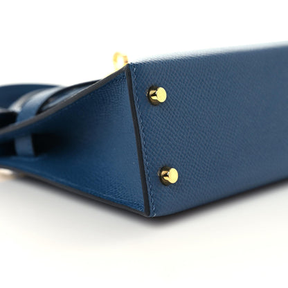Hermes Epsom Mini Kelly Sellier 20 Deep Blue 5 of 11