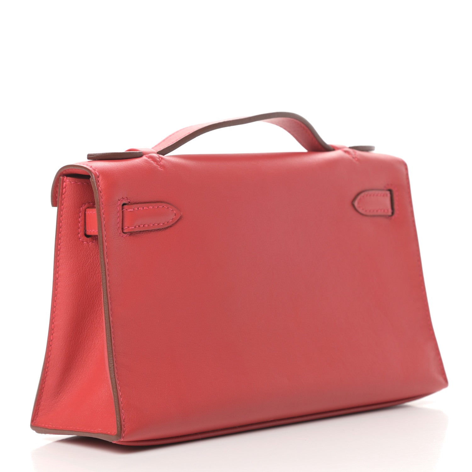 Hermes Swift Kelly Pochette Clutch Rouge Casaque 3 of 9