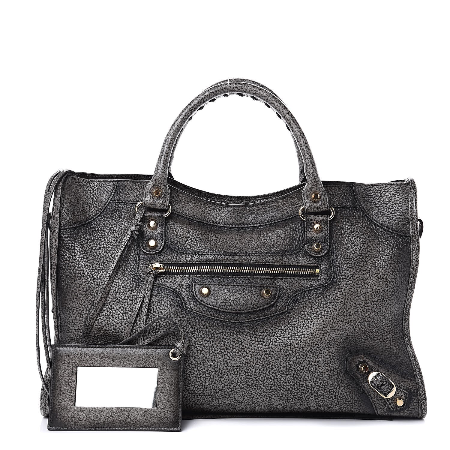 Balenciaga Grained Calfskin Classic Gold Hardware City Ombre Grey Gradient 1 of 11