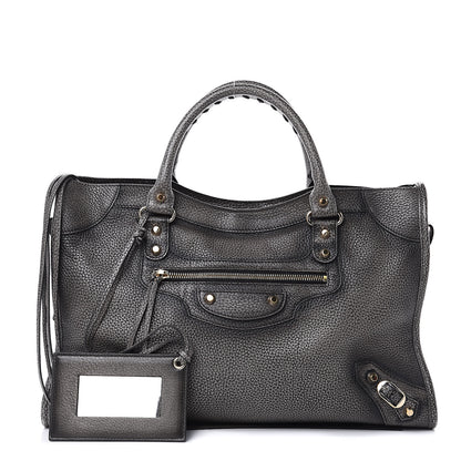 Balenciaga Grained Calfskin Classic Gold Hardware City Ombre Grey Gradient 1 of 11