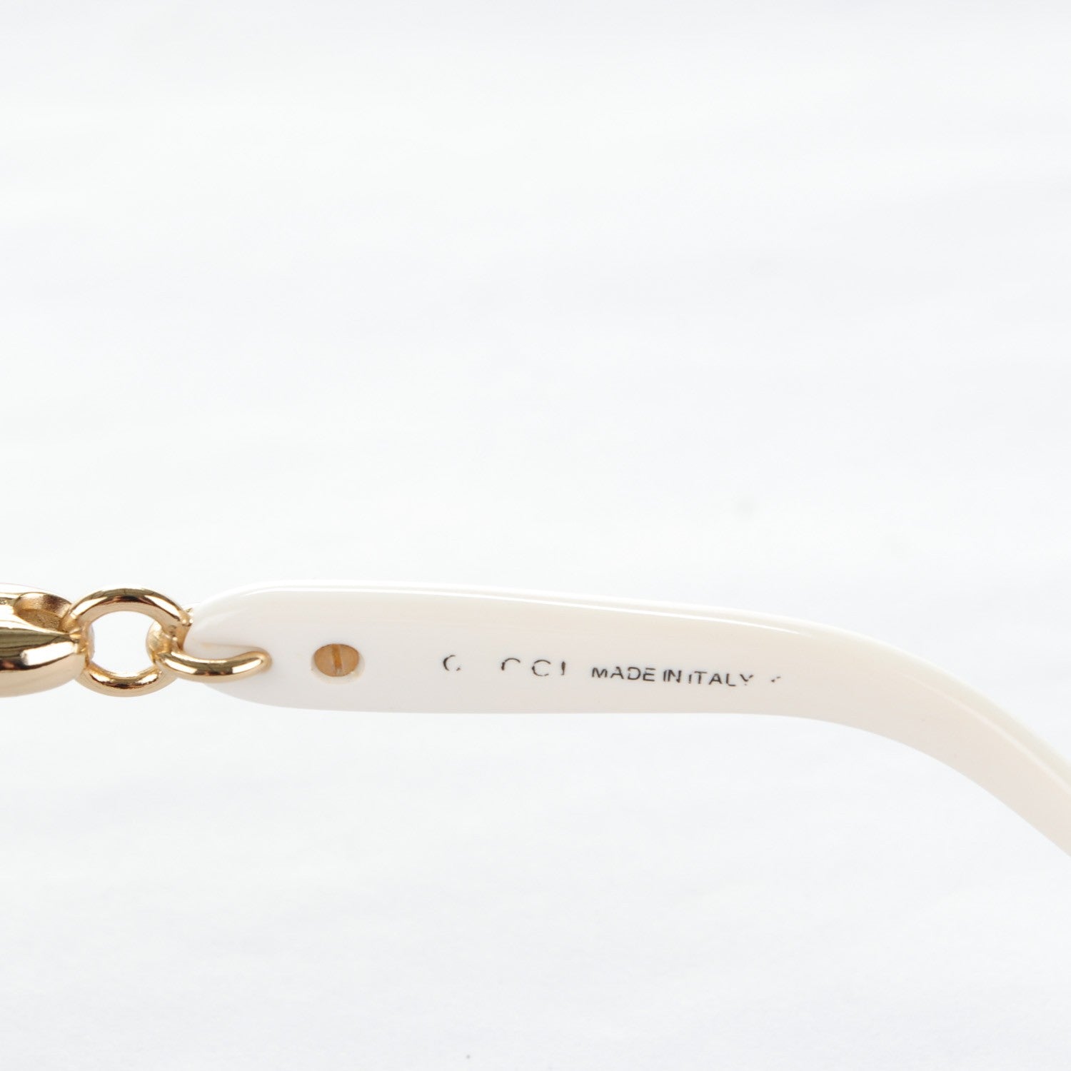 Gucci Swarovski Crystal Marina Chain Sunglasses White 4 of 5