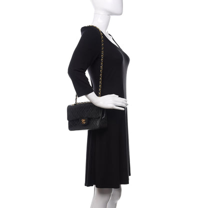 Chanel Lambskin Quilted Small Double Flap Black 2 of 13