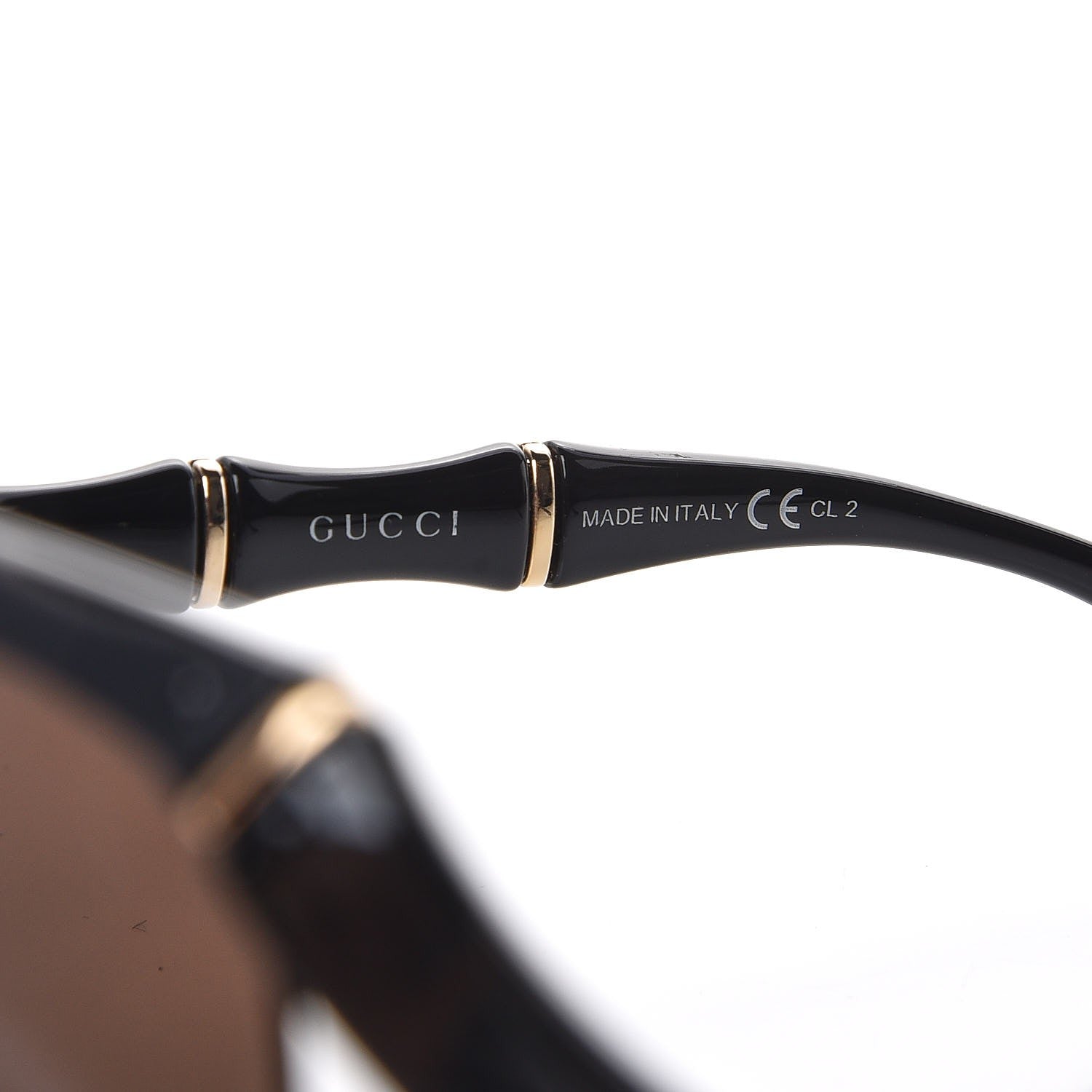 Gucci Bamboo Effect Sunglasses 3508/S Black 5 of 8