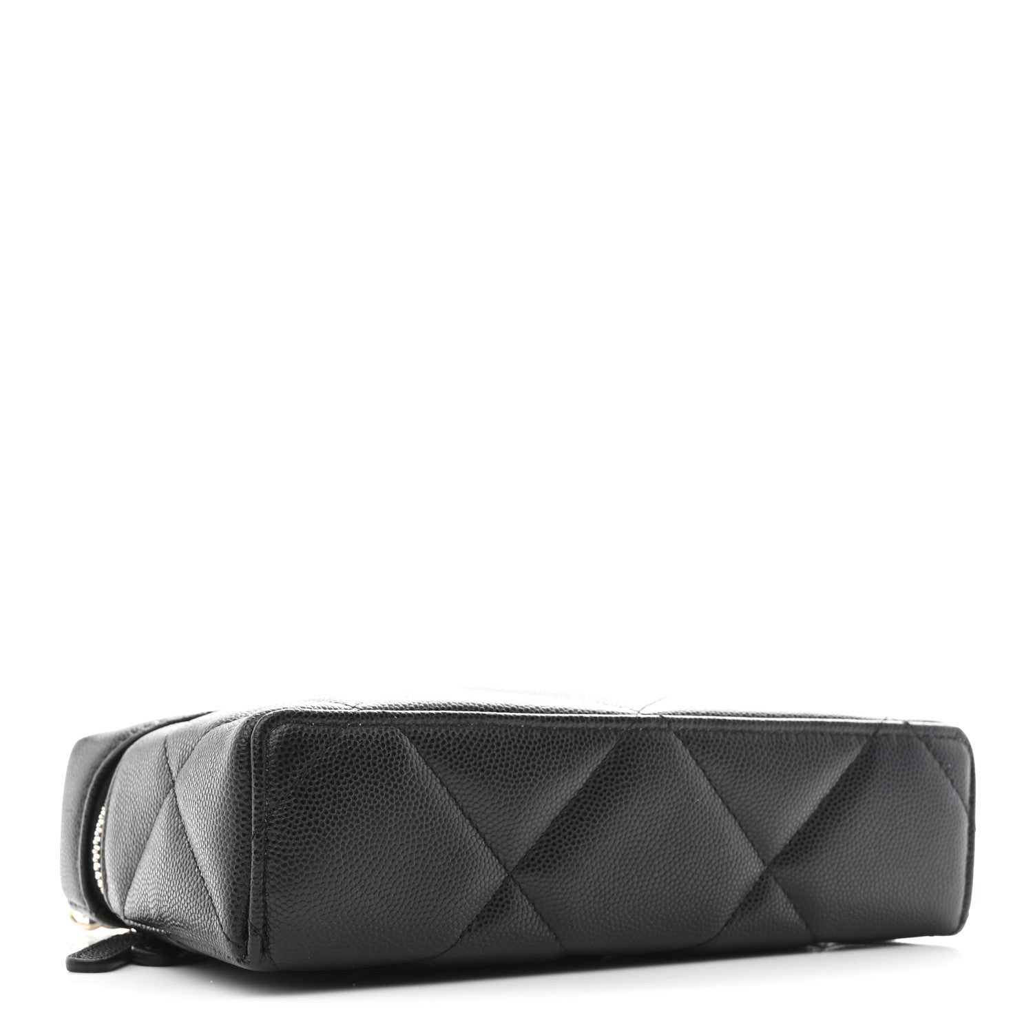 Chanel Caviar Quilted Top Handle Slim Vanity With Chain Black 3 of 10