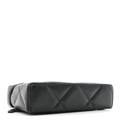 Chanel Caviar Quilted Top Handle Slim Vanity With Chain Black 3 of 10