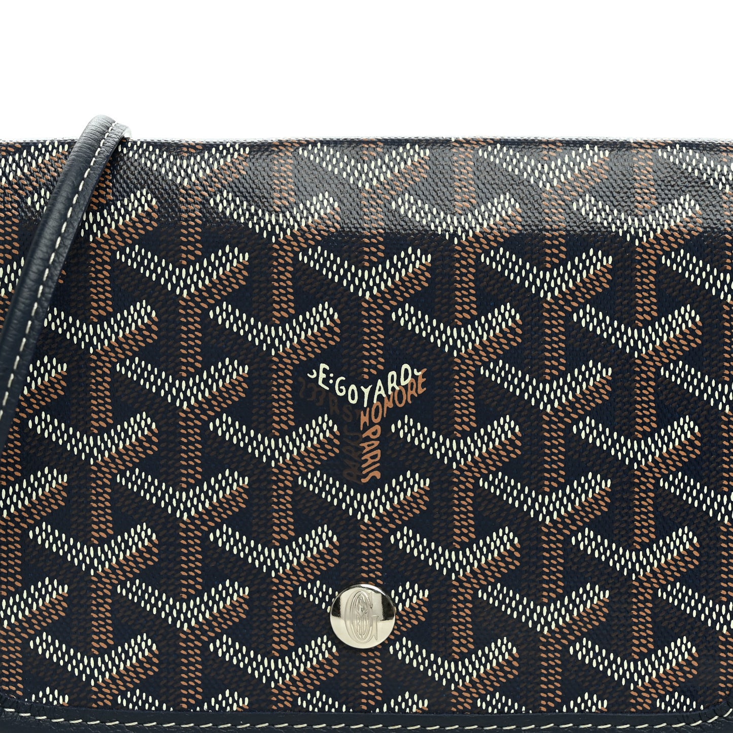 Goyardine Plumet Wallet Clutch Navy