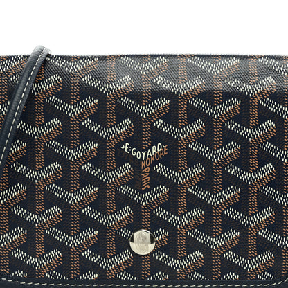 Goyard Goyardine Plumet Wallet Clutch Navy 9 of 11