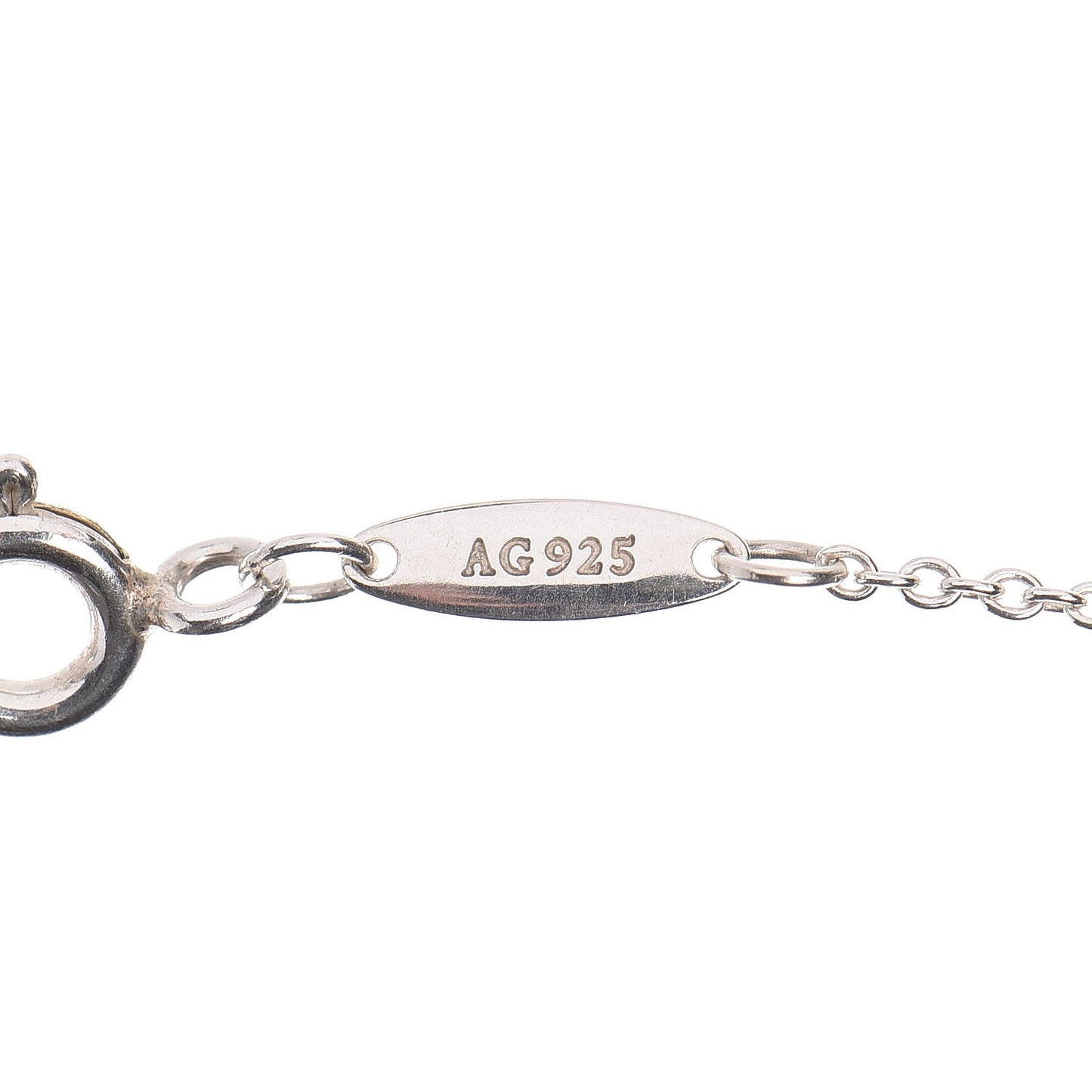 Sterling Silver Diamond .07ct Elsa Peretti Pear Shape Diamonds by the Yard Pear-Shaped Pendant Necklace