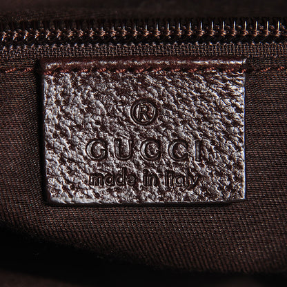 Gucci Monogram Web Small Flat Messenger Bag Brown 6 of 7