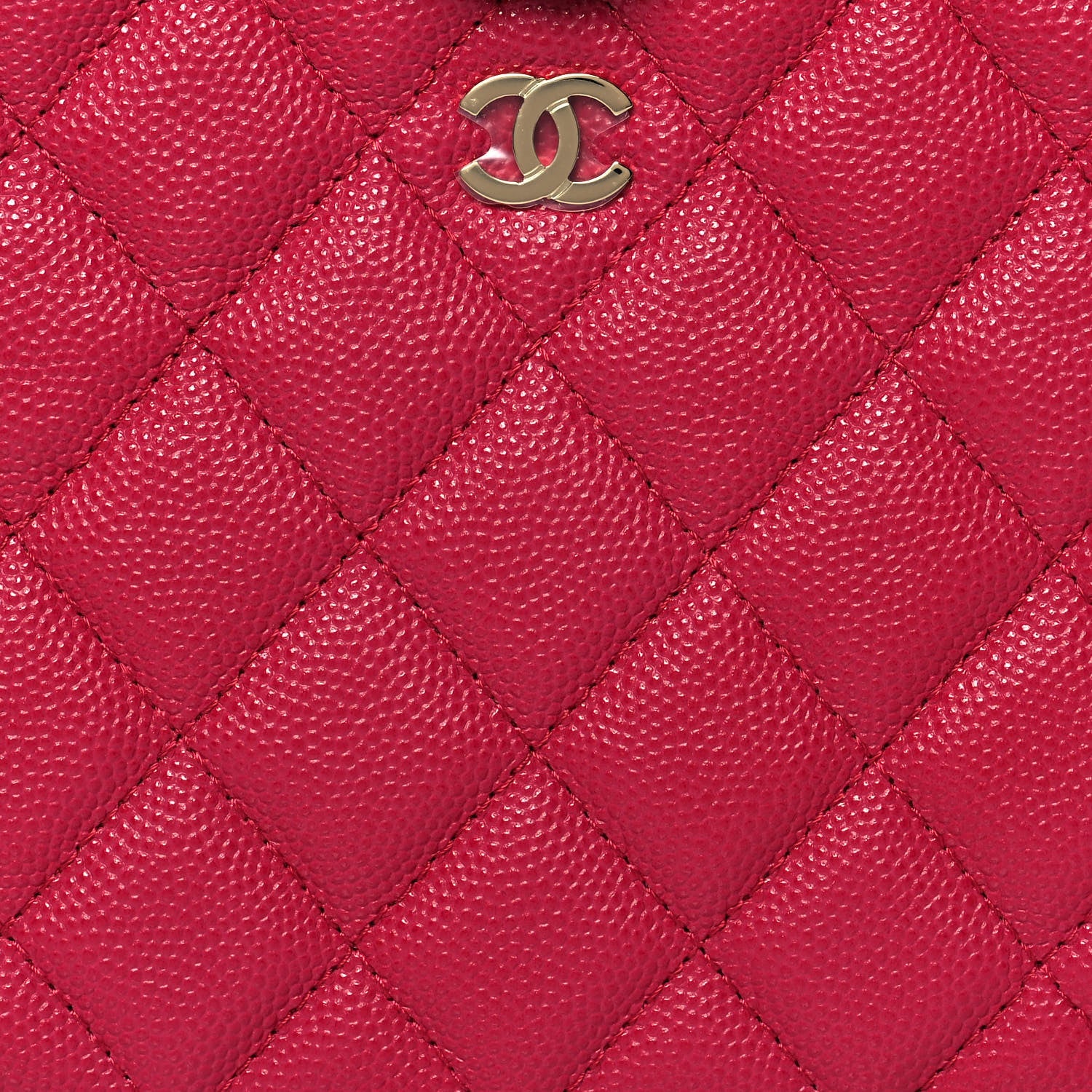 Chanel Caviar Quilted Camera Case Dark Pink 7 of 12