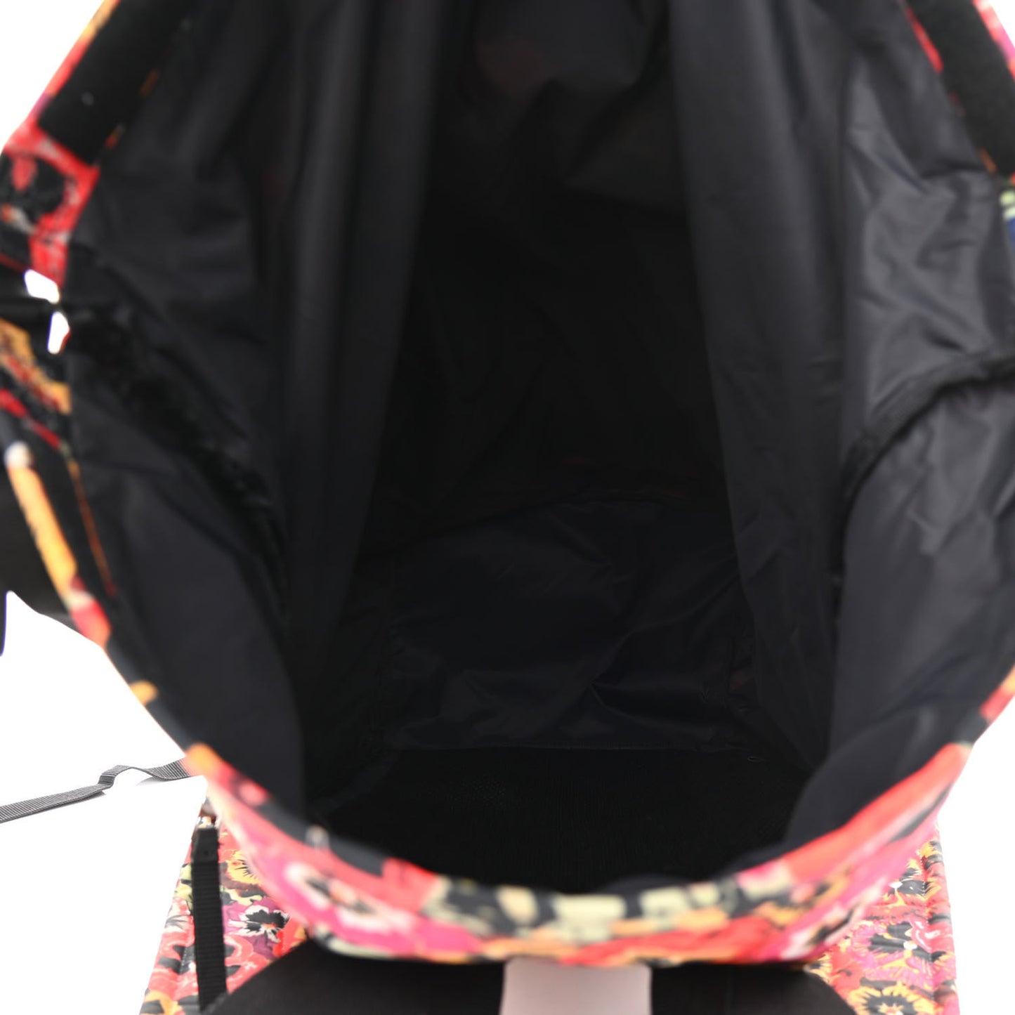 X JOE BRAINARD Nylon Pansies Print Roll Top Backpack Multicolor