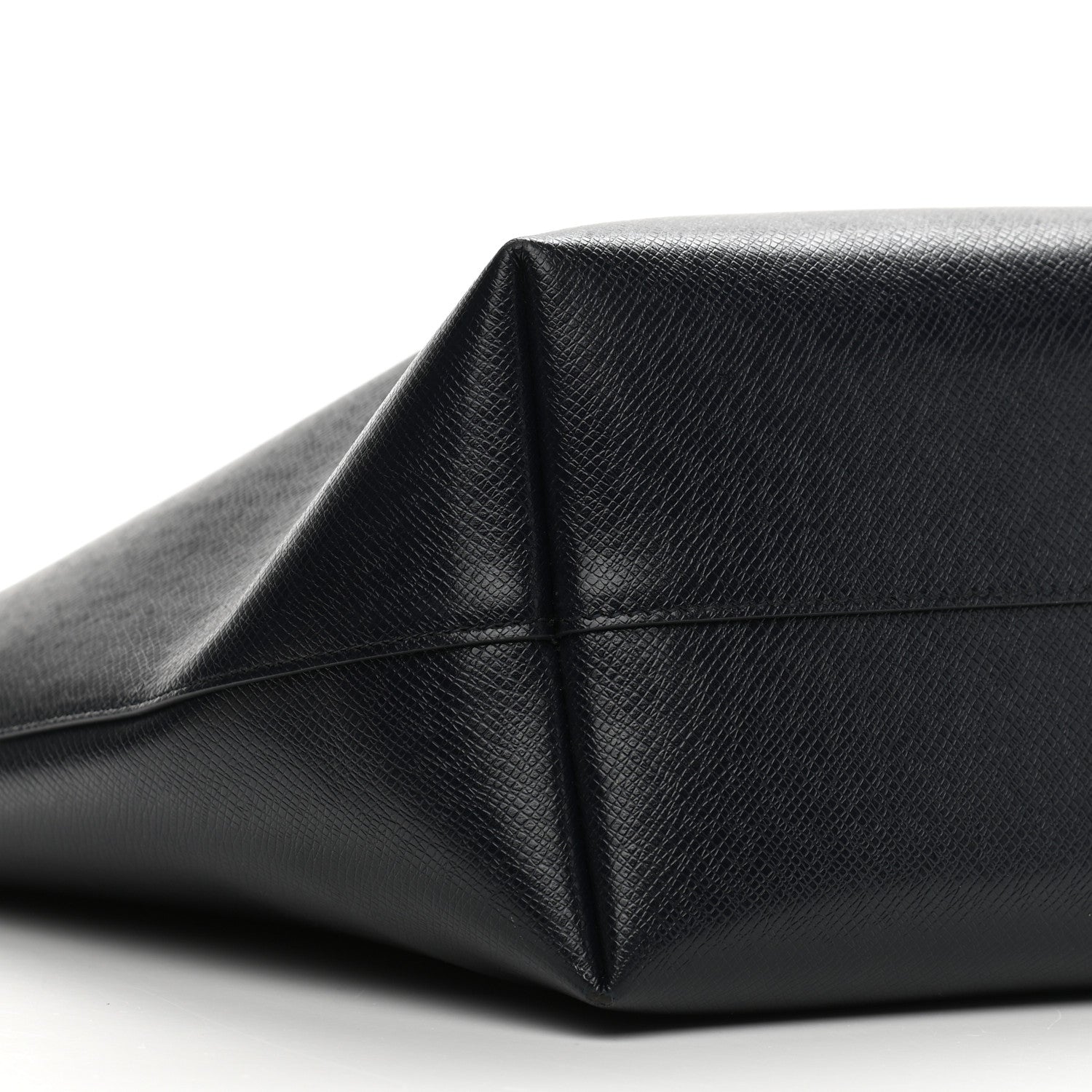 Saint Laurent Calfskin Large Shopping Tote Deep Marine 9 of 13