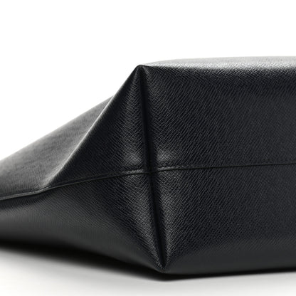 Saint Laurent Calfskin Large Shopping Tote Deep Marine 9 of 13