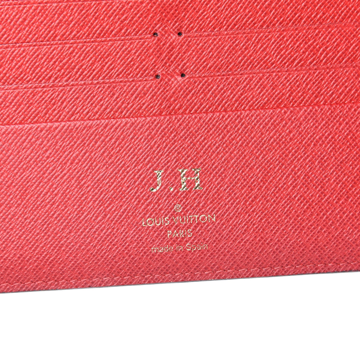 Damier Ebene Insolite Wallet Red