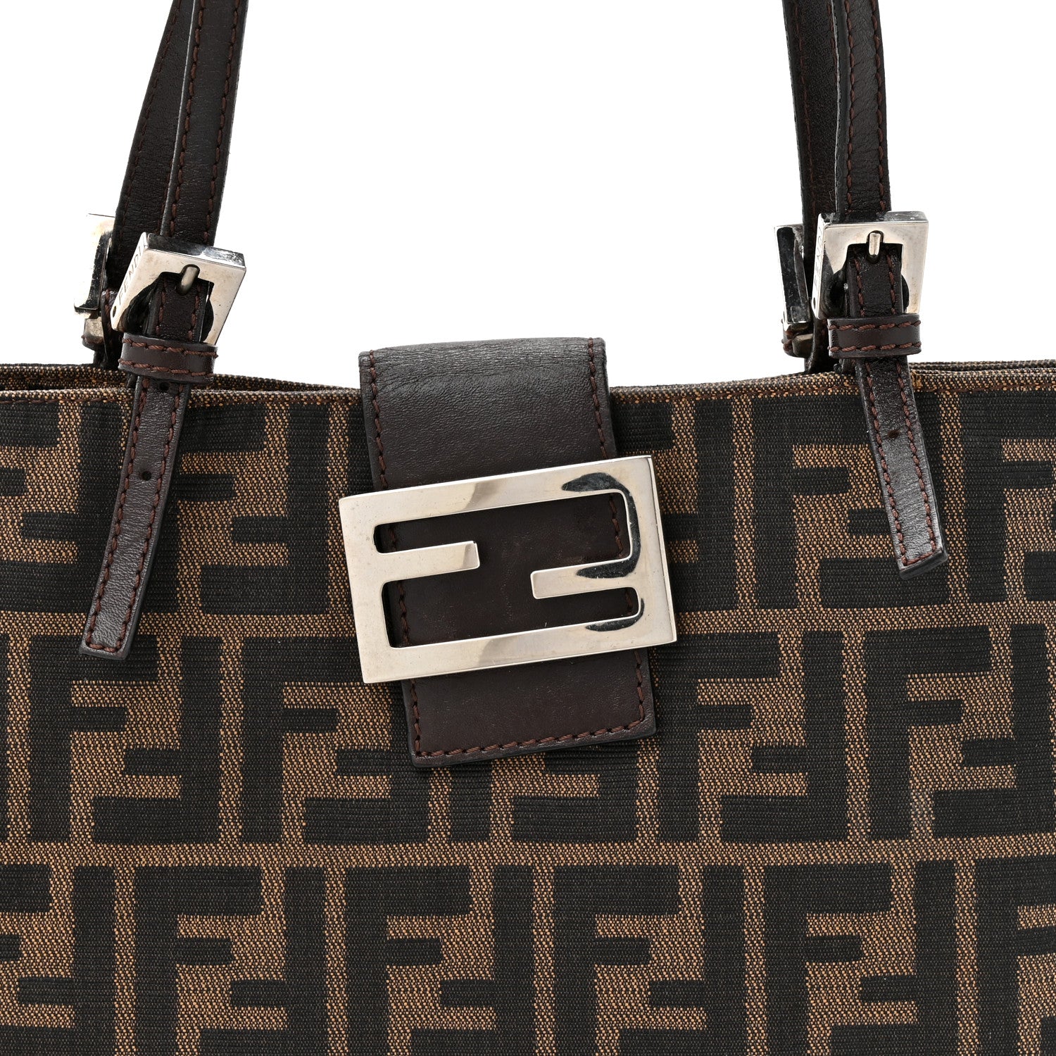Fendi Zucca Shoulder Bag Tobacco 8 of 11