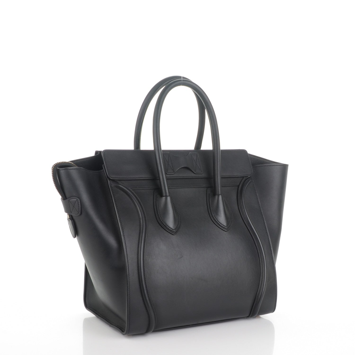 Celine Smooth Calfskin Mini Luggage Black 3 of 6