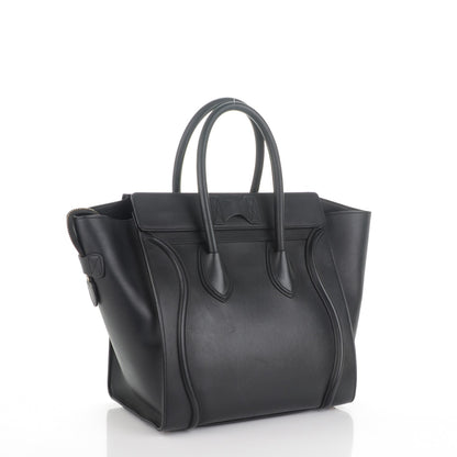Celine Smooth Calfskin Mini Luggage Black 3 of 6