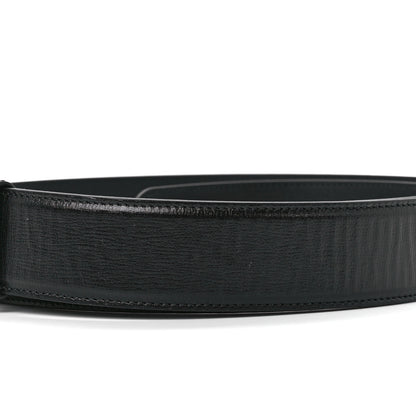 Gucci Azalea Calfskin Enamel Monochrome Double G 40mm Belt 105 42 Black 5 of 5