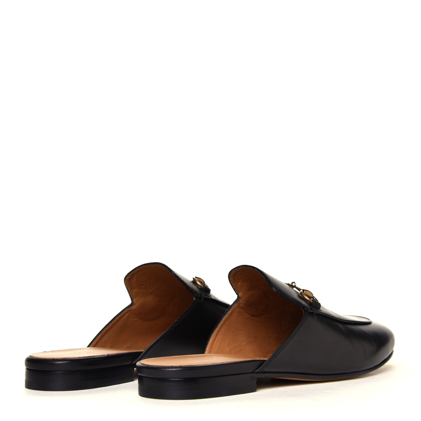Calfskin Womens Princetown Slippers 40.5 Black