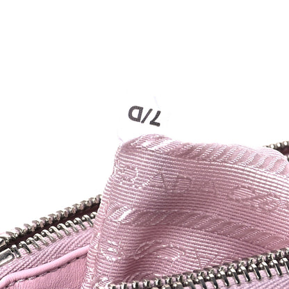 Prada Satin Crystal Mini Galleria Double Zip Tote Alabastro 7 of 11