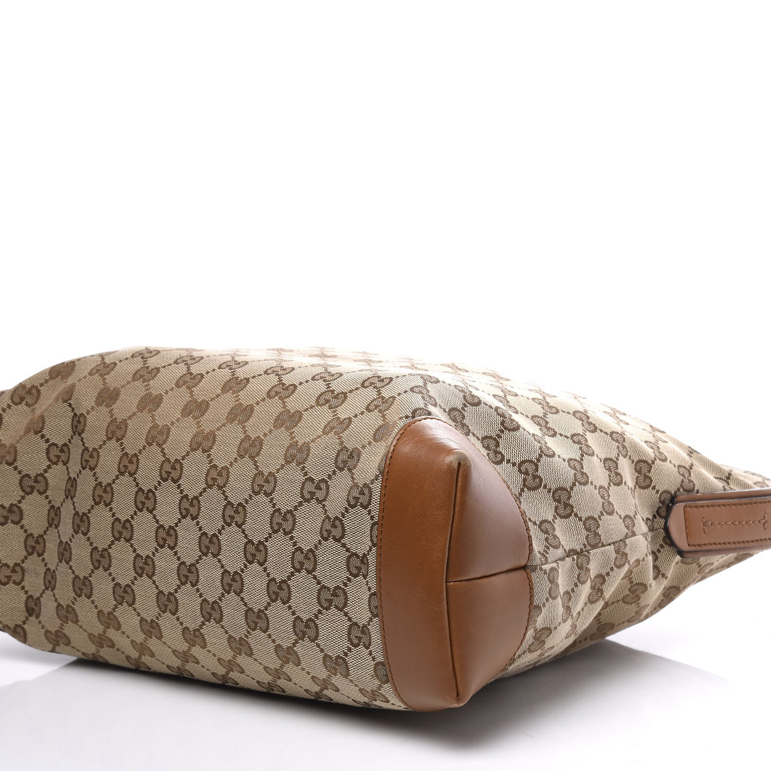 Gucci Monogram Large Flat Messenger Bag Brown 6 of 12