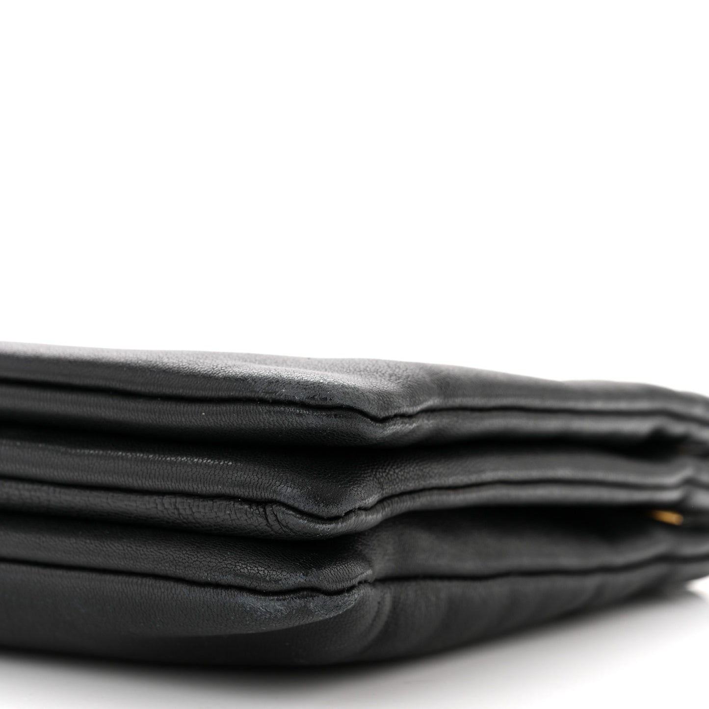 Lambskin Large Trio Crossbody Bag Black