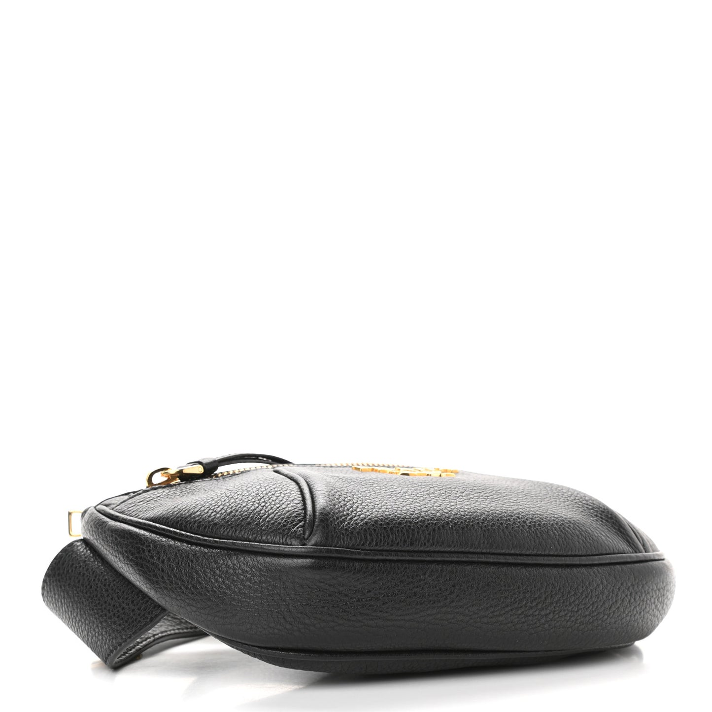 Vitello Daino Small Belt Bag Black