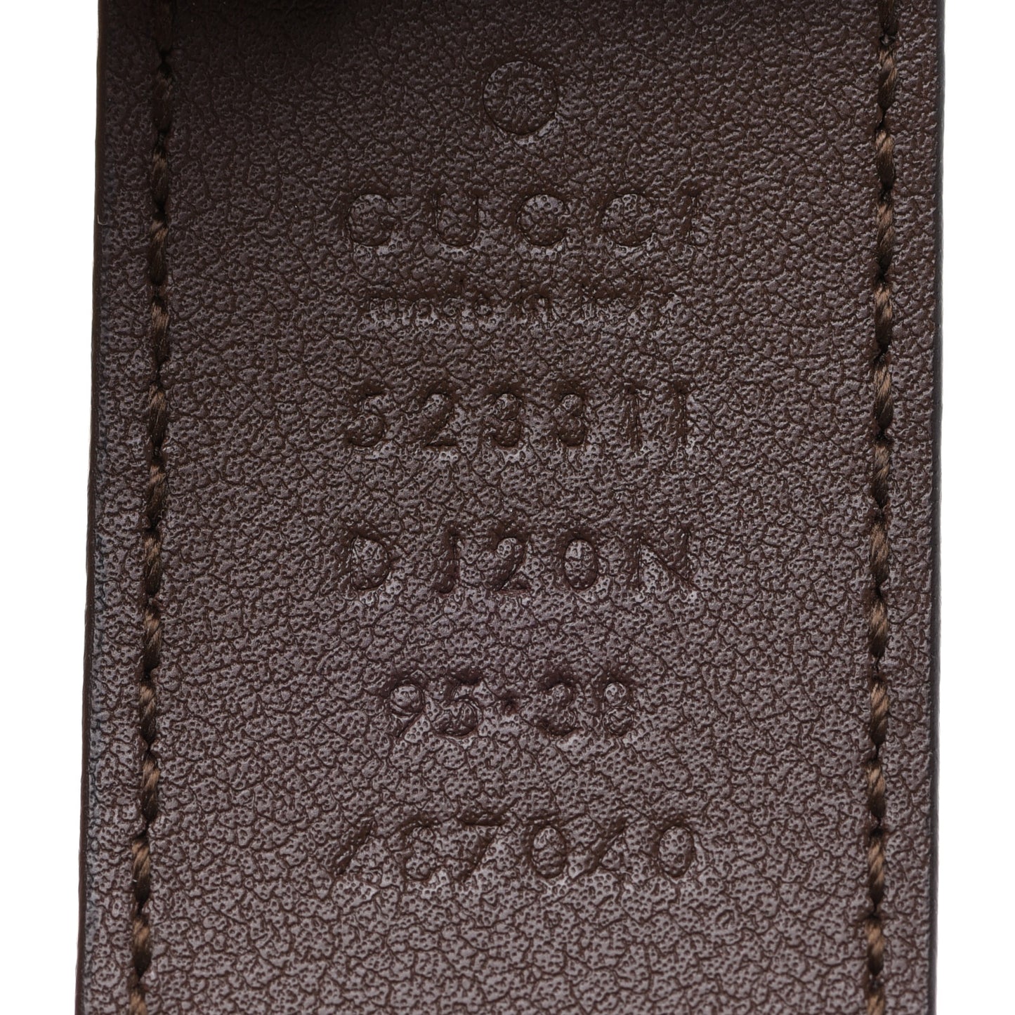 Pebbled Calfskin Logo Belt 95 38 Taupe