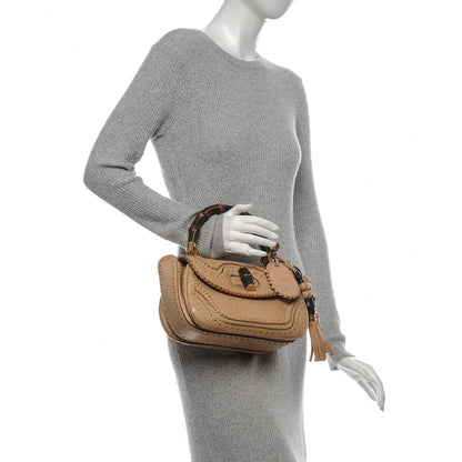 Gucci Python Medium New Bamboo Top Handle Bag 2 of 9
