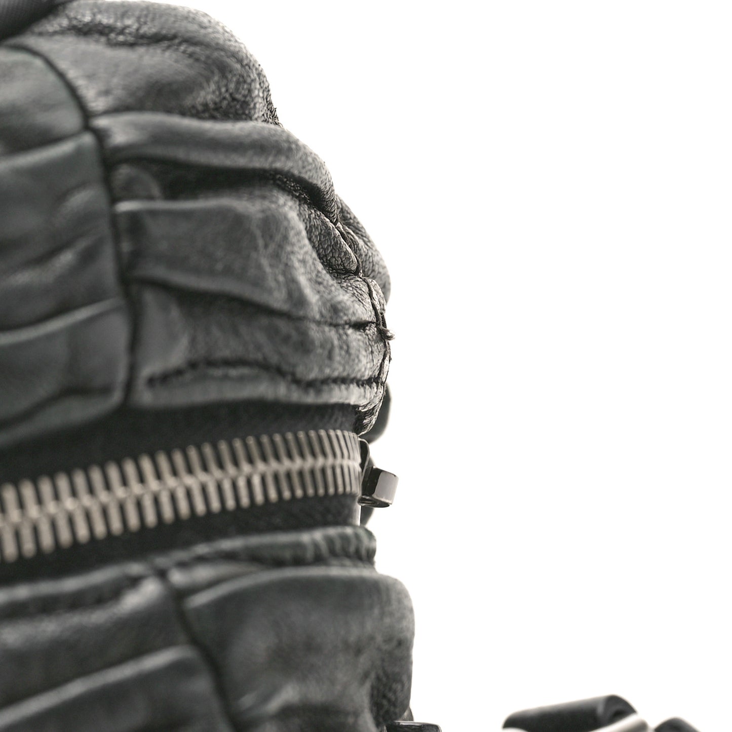 Tessuto Nylon Nappa Braided Gaufre Shopping Satchel Black