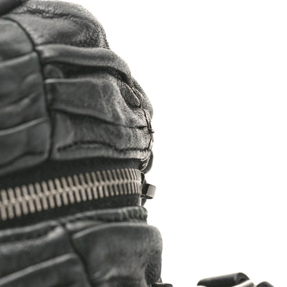 Prada Tessuto Nylon Nappa Braided Gaufre Shopping Satchel Black 9 of 10