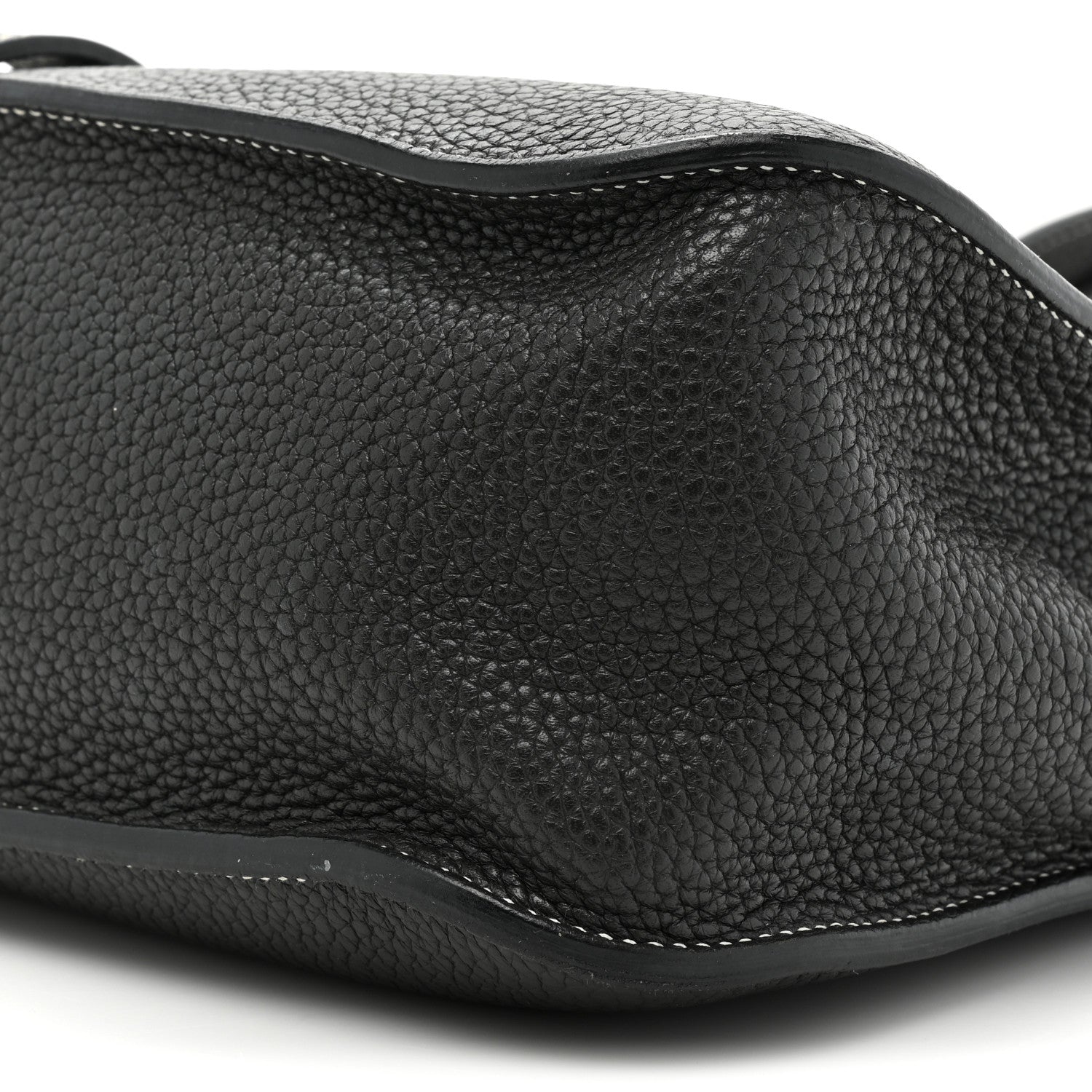 Hermes Taurillon Clemence Halzan 31 GM Black 7 of 13