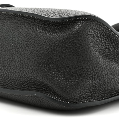 Hermes Taurillon Clemence Halzan 31 GM Black 7 of 13