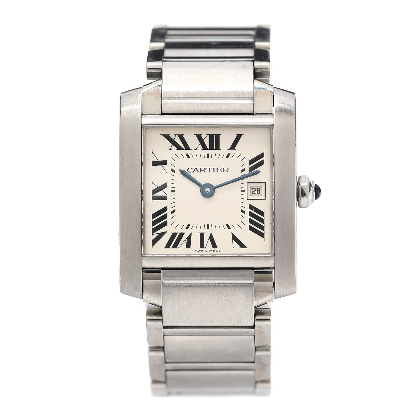 Stainless Steel 25mm Tank Francaise Quartz Watch