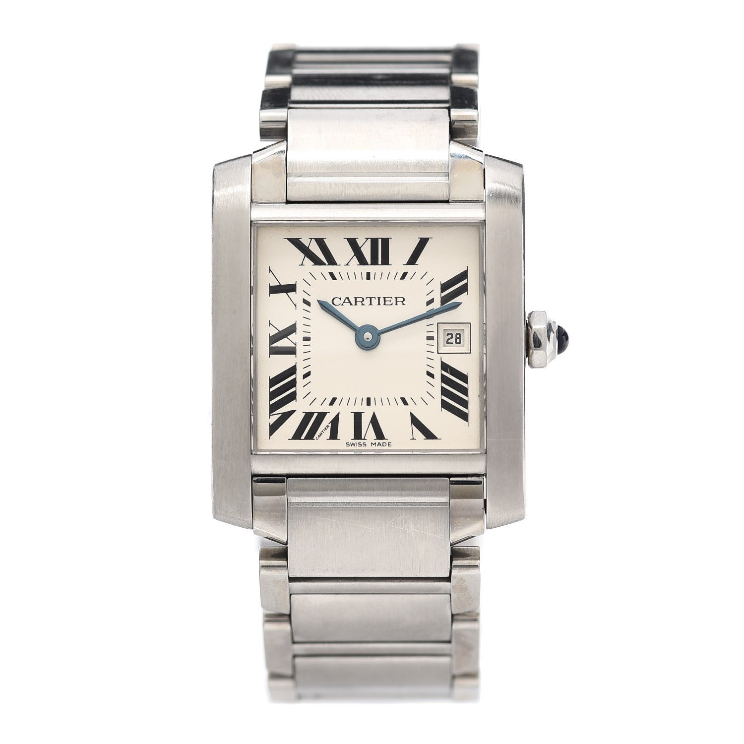 Cartier Stainless Steel 25mm Tank Francaise Quartz Watch 1 of 6