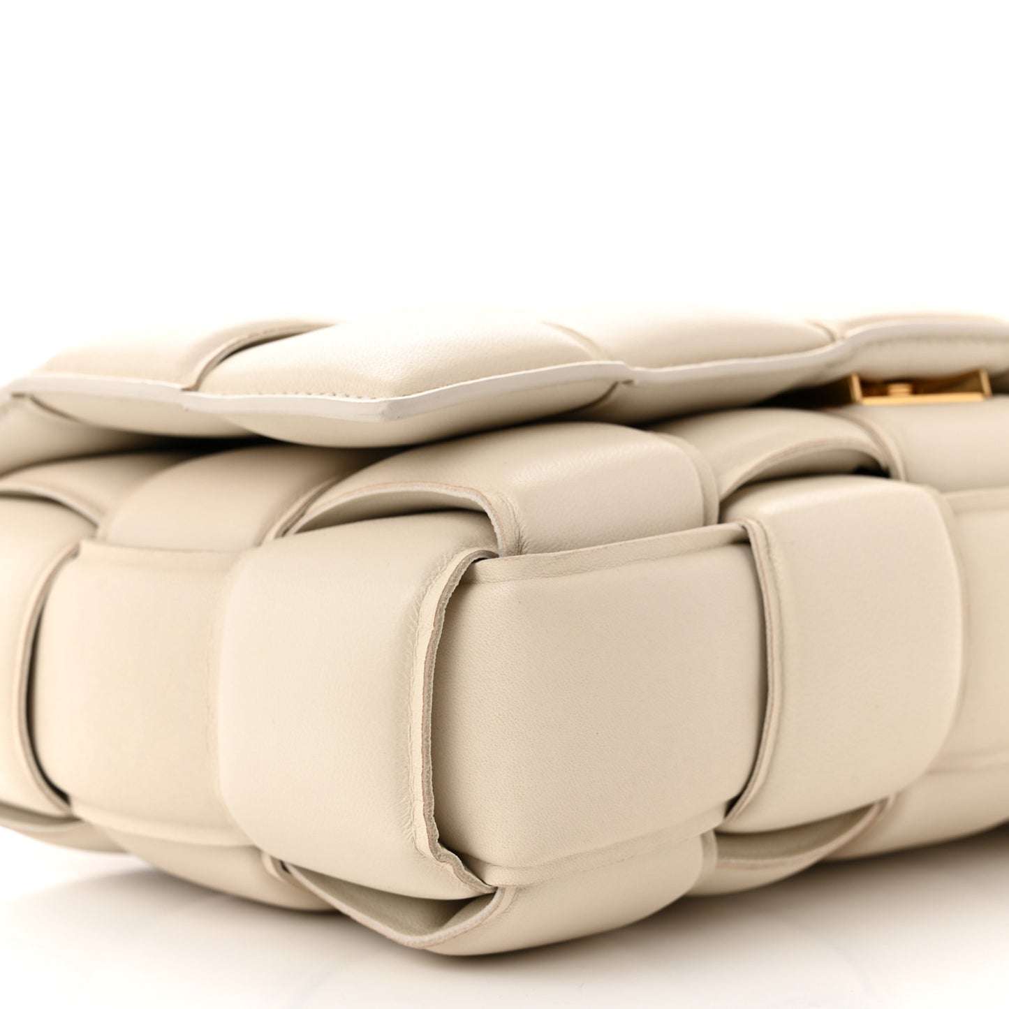 Nappa Maxi Intreccio Padded Cassette Crossbody Bag Plaster