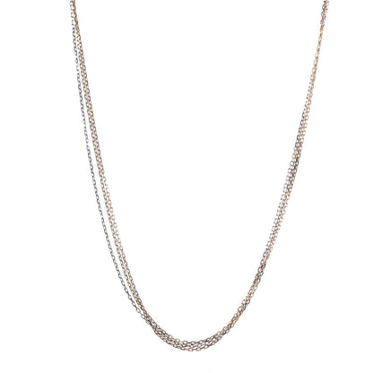 Cartier 18K Pink Yellow White Gold Three Chain Necklace 1 of 8
