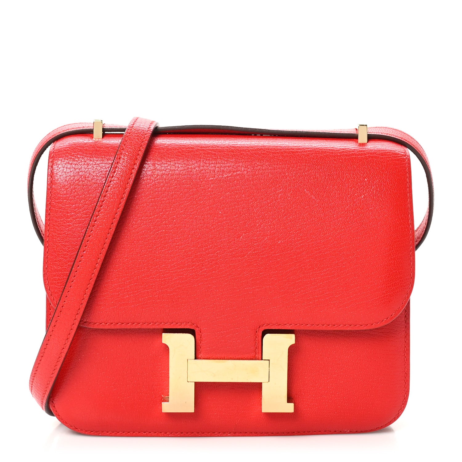 Hermes Chevre Mysore Constance 18 Rouge De Coeur 1 of 12